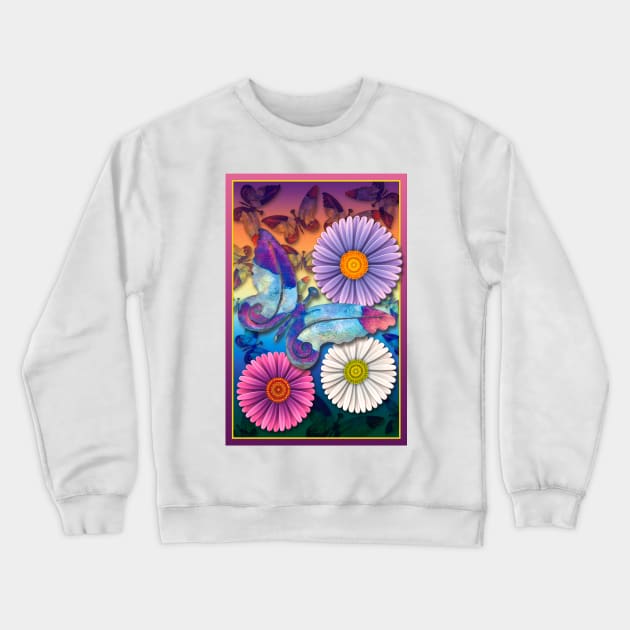 Butterfly Crewneck Sweatshirt by becky-titus